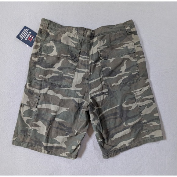 Y2K Bugle Boy Est 1977 Cargo Shorts Size 36 (tag 38) Mens NWT Camo Rip‎ Stop - Picture 5 of 8
